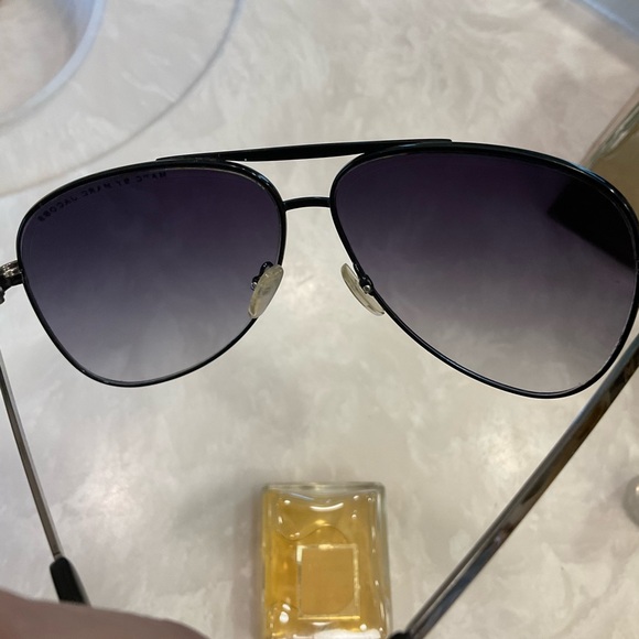 Marc Jacobs Sunglasses Unisex Aviator, Silver and Black, With Case - Picture 5 of 16